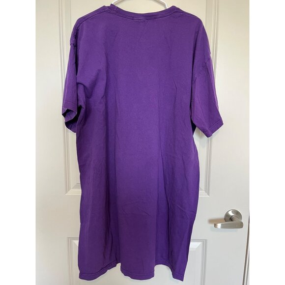 Vtg Walt Disney World Purple TinkerBell Graphic T-Shirt Size XXL / 3X Sleep - Picture 3 of 6